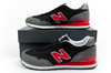 New Balance 515 Herren-Sneaker, modisch, bequem, Schwarz, Rot