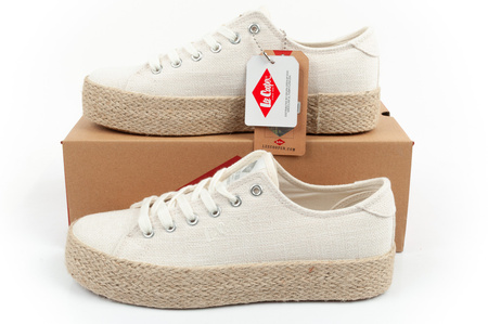 Lee Cooper Damen Espadrille Sneaker [LCW-25-02-3284L] Plateau, beige.