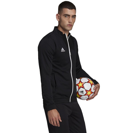 Adidas Entrada 22 [HB0573] Herren Sport Sweatshirt mit Reißverschluss, schwarz.