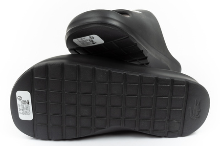 Lacoste Serve Slide Damen-Flip-Flops [2002H], schwarz.