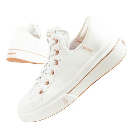 Skechers Snoop One-OG Leder Damen Sportschuhe Sneaker Slip-Ins [186001/WHT]