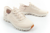 Skechers Glide-Step Damen-Sneaker, bequeme Slipper in Ecru