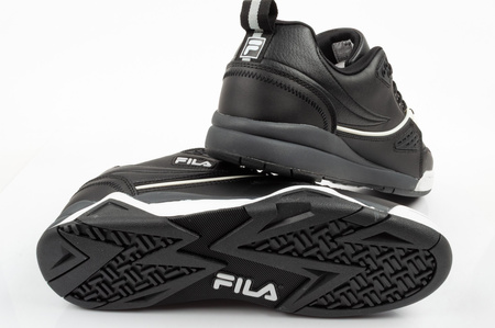 Fila Herren-Sportschuhe Casim schwarze Sneaker aus Leder bequem