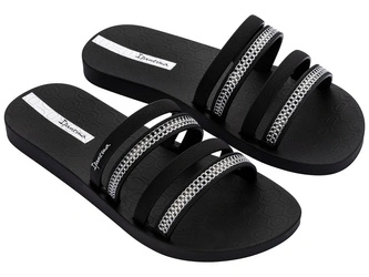 Ipanema Damen-Flip-Flops aus Mesh, modisch und bequem, Schwarz