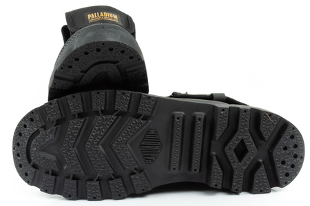 Palladium Damen Baggy Coated High-Top-Sneaker, modisches Schwarz