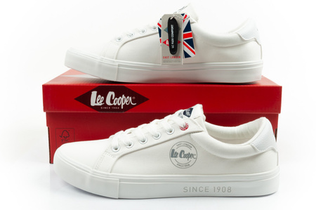 Lee Cooper Herren-Sneaker, modisches Weiß, bequem