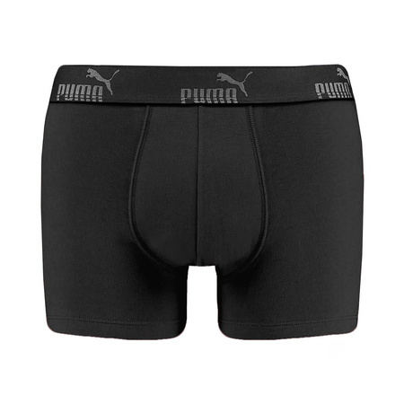 Puma Herren-Boxershorts im 3er-Pack, Schwarz und Grau, bequeme Baumwolle