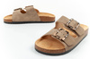Lee Cooper Damen-Sandalen zum Hineinschlüpfen, Khaki, bequem und leicht