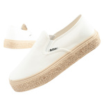 Lee Cooper Damen Espadrille-Sneaker, modisches Weiß, Slip-On