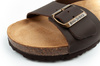 Bio Bio Herren-Flip-Flops, vorgeformte Zehentrenner, Naturleder, Braun