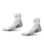 Salomon Active Baumwoll-Sportsocken [16022-WEISS/GRAU] 2ER-PACK, weiß.