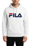 Fila Herren-Kapuzenpullover aus weißer Baumwolle mit Kängurutasche