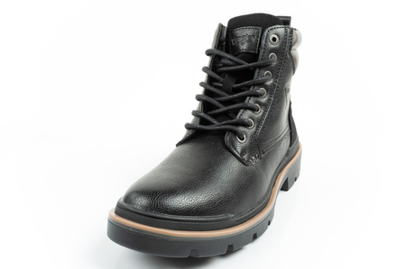 Wrangler Nevada Herren Chelsea Boots, Eleganter, modischer Schnürstiefel, Schwarz