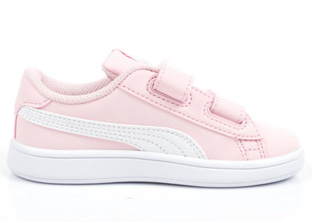 Puma Smash v2 Kindersportschuhe [365183 49], Rosa und Weiß.