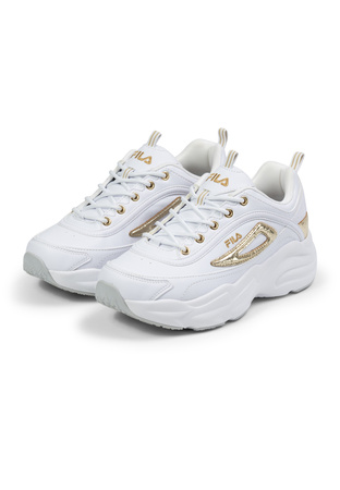 Fila Skye ZP Damen-Sneaker, modisches Weiß mit Gold