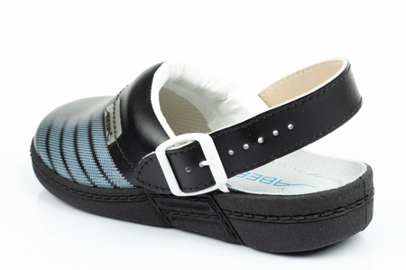 Clogs Flip-Flops medizinische Schuhe Abeba Leder [7212]