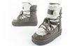 D. Franklin Damen Winterstiefel, modisches Fellfutter, Grau