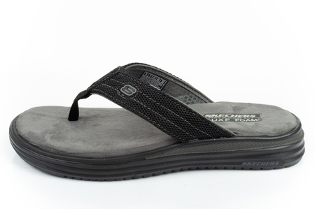 Skechers Proven Herren-Flip-Flops [204577 BLK], schwarz.