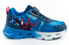 Leomil Spiderman Kinder-Sneaker, leicht, mit Klettverschluss und LED-Beleuchtung, blau