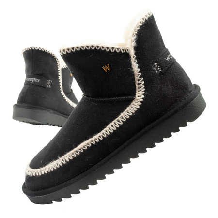 Wrangler Elsa Winterstiefel, isoliert, bequem, modisch, Schwarz