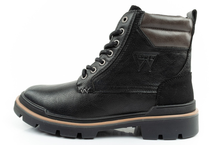 Wrangler Nevada Herren Chelsea Boots, Eleganter, modischer Schnürstiefel, Schwarz