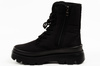 Progress Damen-Winterstiefel, Schwarz, Isoliertes Lammfell