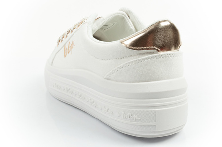 Lee Cooper Damen-Sneaker, modisches Weiß, bequem