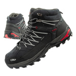 CMP Rigel Herren-Wanderschuhe aus Leder, strapazierfähig, wasserdicht, Overknee, Grau