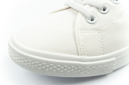 Lee Cooper Damen-Sneaker, weiße Slip-On-Ballerinas