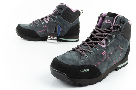 CMP Alcor Damen-Wanderschuhe aus Leder, robust, wasserdicht, knöchelhoch, Grau