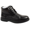 Elegante, gefütterte Herren-Ankle-Boots aus schwarzem Leder von Lee Cooper