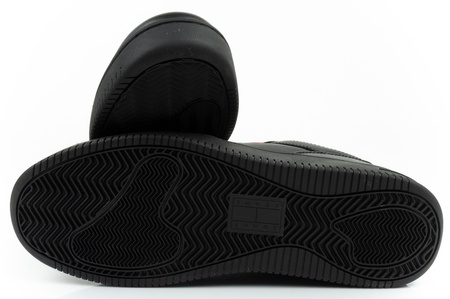 Tommy Hilfiger Herren-Sneaker TJM Retro Basket Ess, modisches Schwarz