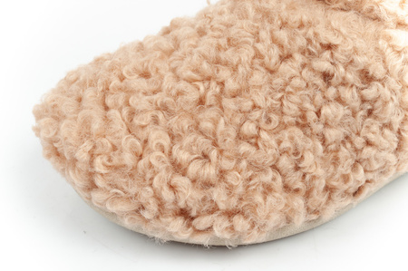 Scholl Maddy Bootie Damenhausschuhe [F309091002] isoliert, beige.