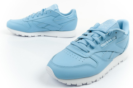 Reebok Classic Damen-Sportschuhe, blaue Sneaker, modisches Leder