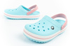 Kinderschuhe Flip Flops Sandalen Clogs Crocs Crocband Clog [207006-4S3], blau.