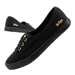 Lee Cooper Damen-Sneaker, Schwarze Slip-On-Ballerinas