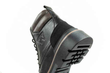 Wrangler Nevada Herren Chelsea Boots, Eleganter, modischer Schnürstiefel, Schwarz