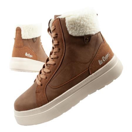 Lee Cooper Damen-Winterstiefel, leichte, gefütterte Stiefeletten aus Lammfell