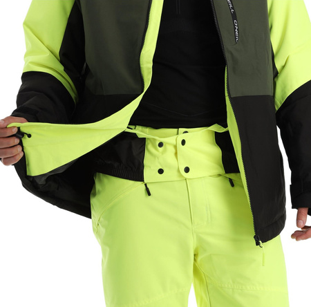 O'Neill Herren Wintersportjacke Carbonite Snowboard Ski 10K Grün Schwarz