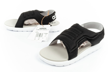 Adidas Comfort Kindersandalen [FY8856], schwarz.
