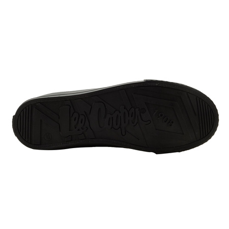 Lee Cooper Damen-Sneaker – Stylische schwarze Sneaker aus Textil