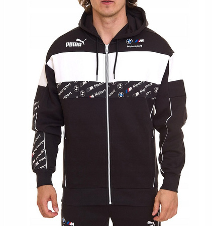 Puma BMW MMS Herren-Sportsweatshirt [621866 01], Schwarz und Weiß.