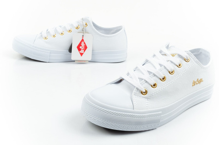 Lee Cooper Damen-Sneaker, modisches Weiß, bequem