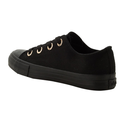 Lee Cooper Damen-Sneaker – Stylische schwarze Sneaker aus Textil
