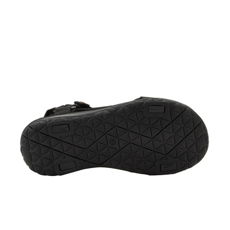 Lee Cooper Damen-Sandalen mit Klettverschluss für den Sommer und den Strand, leicht, schwarz