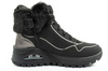 Skechers Kickoff Damen-Sneaker aus schwarzem Leder