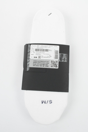 Emporio Armani Calza Micro-Fußsocken, Weiße Baumwolle, 3er-Pack