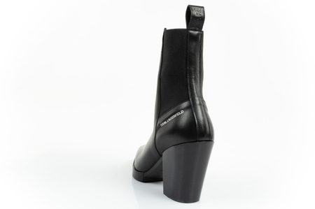 Karl Lagerfeld Cowboystiefel Damen Cowboystiefel Leder schwarz [KL31264 000]