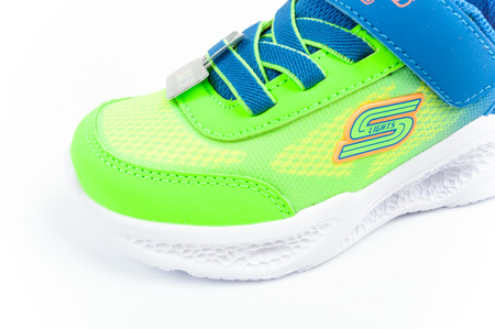 Skechers S Lights Kinder Sportschuhe Jungen leichte bequeme LED blau
