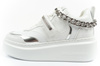 Karl Lagerfeld Anakapri Schuhe Sneakers Damen Sport Leder weiß [KL63543 01S]